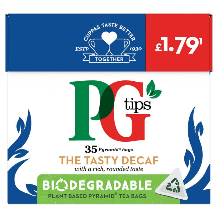 PG Tips The Tasty Decaf 35 Pyramid Bags 101g